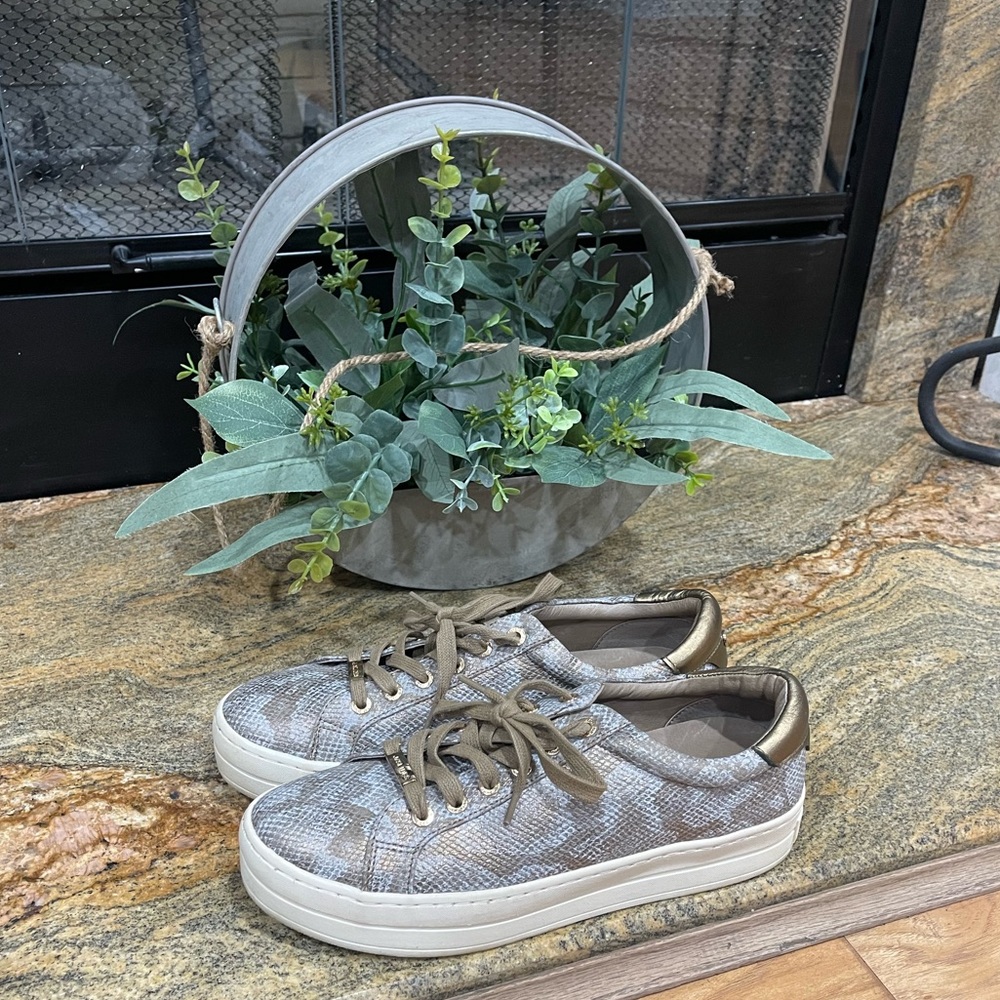 J/Slides Snake-print sneakers